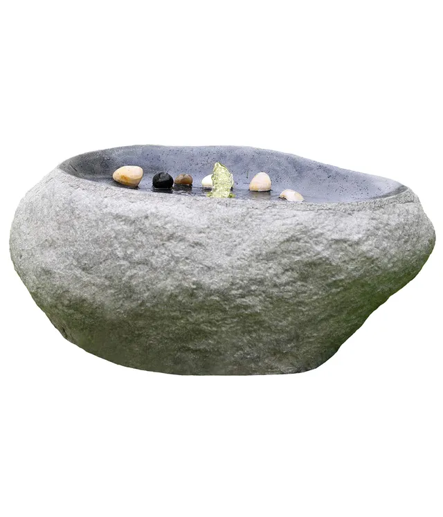 dehner-gartenbrunnen-rock-led-polyresin-grau image 1