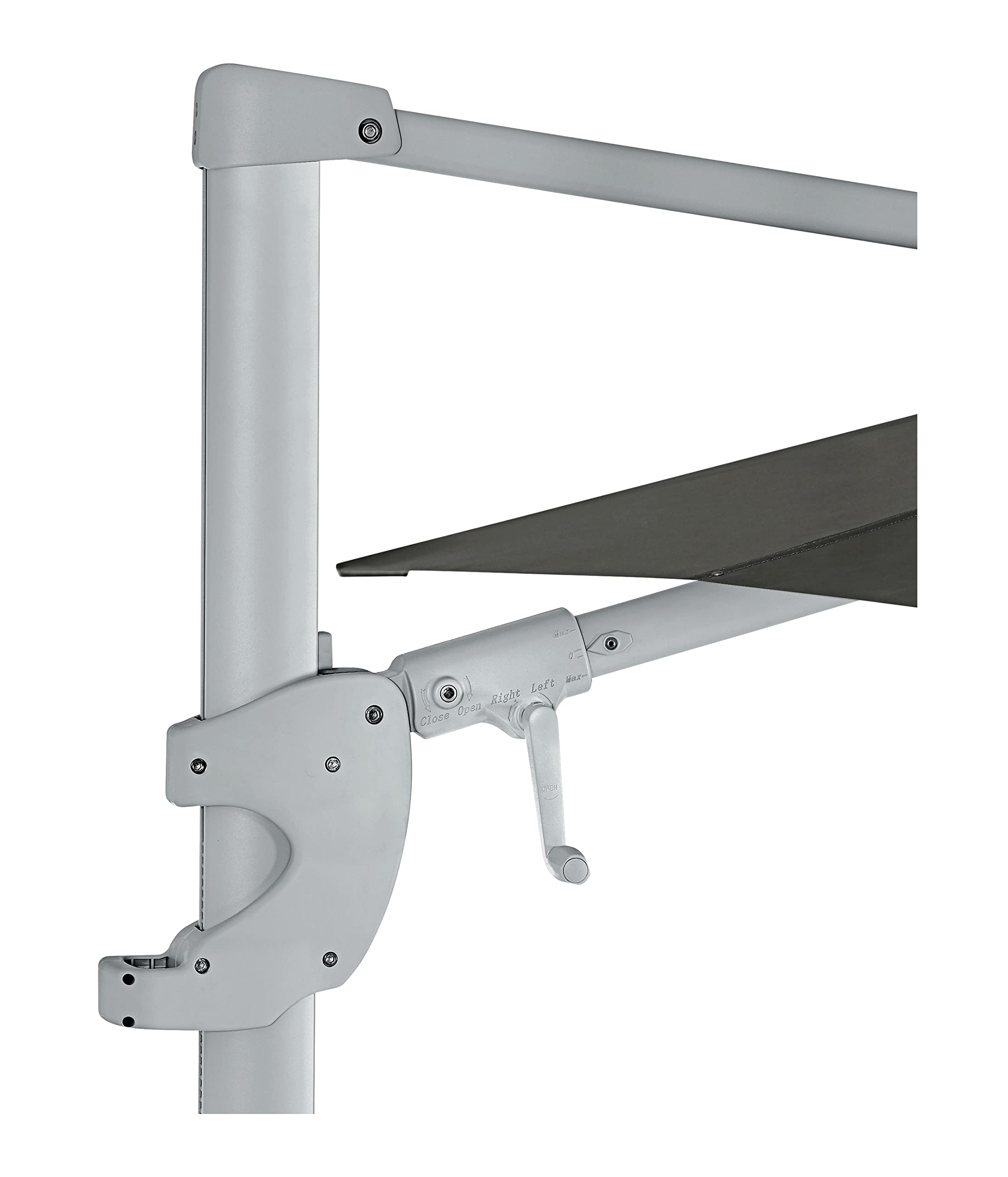 dehner-ampelschirm-zypern-300cm-grau-alu-polyester image 4