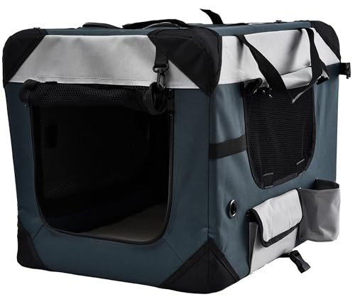 dehner-lieblinge-brian-transporttasche-hund-76x51x48-grau image 8