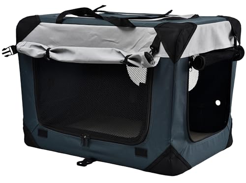 dehner-lieblinge-brian-transporttasche-hund-76x51x48-grau image 6