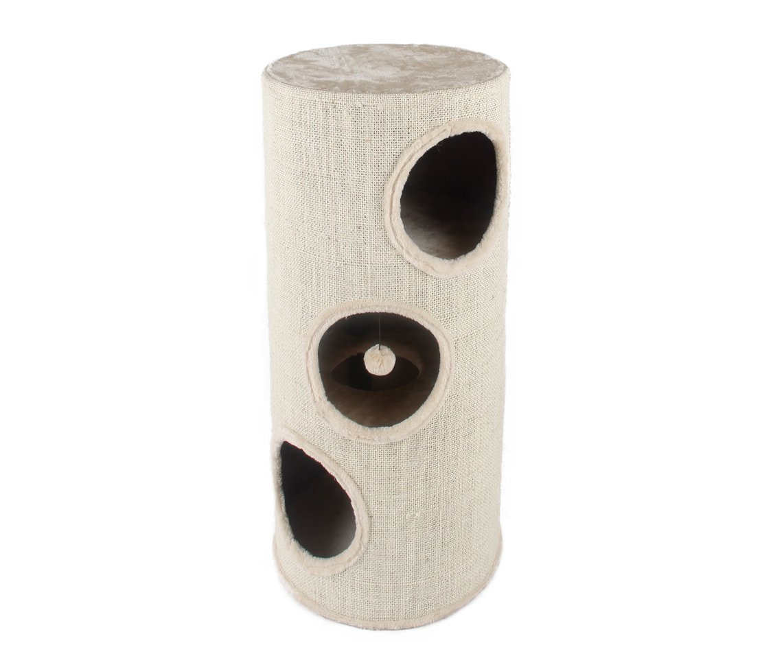 dehner-katzen-kratztonne-100-cm-sisal-pl-sch-beige image 1