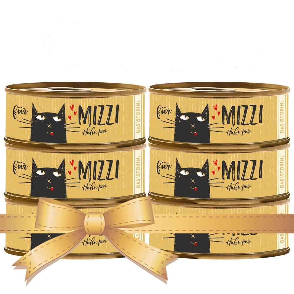 bubeck-huhn-pur-katzen-nassfutter-getreidefrei-6er-bundle image 1
