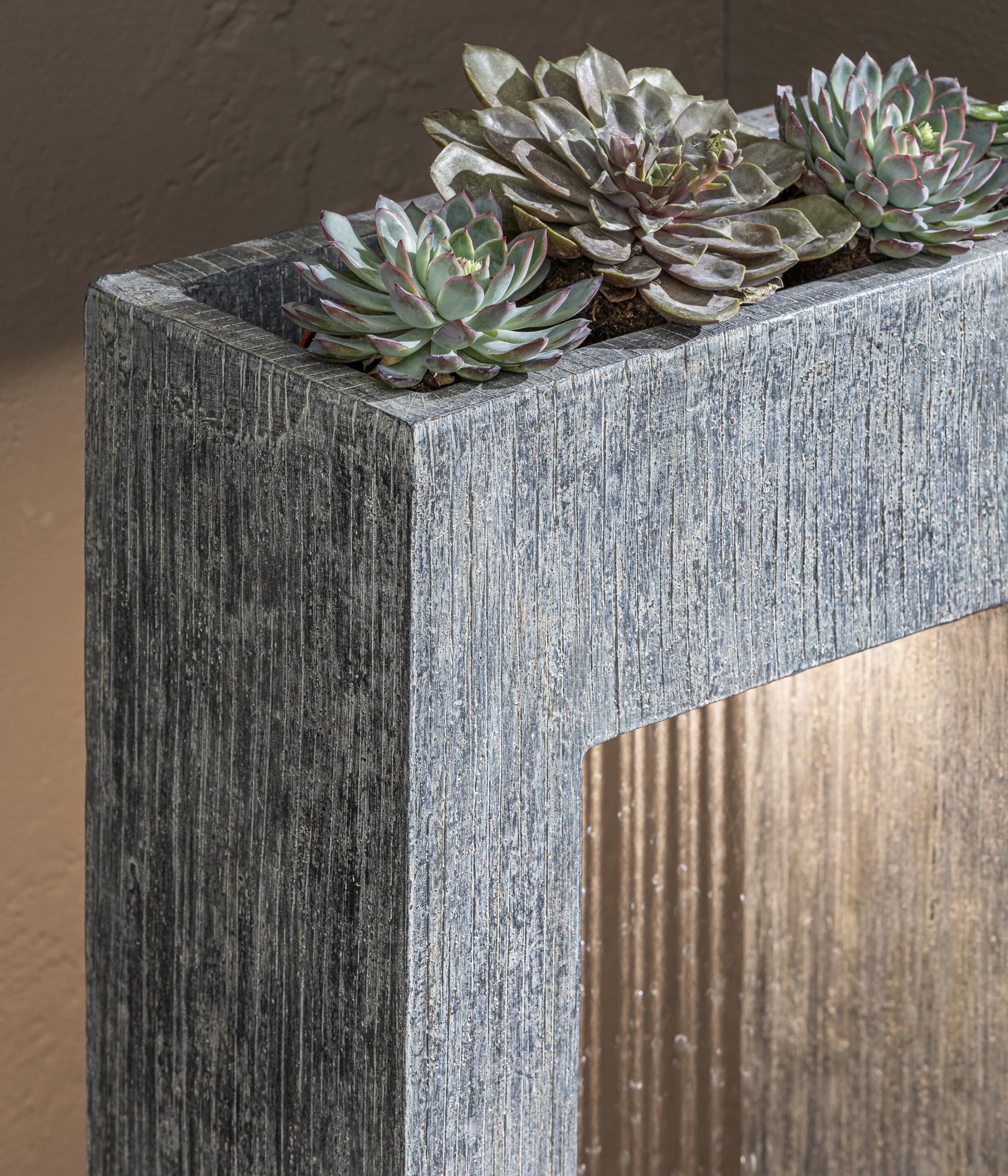 dehner-gartenbrunnen-vigo-solar-led-polyresin-grau image 5