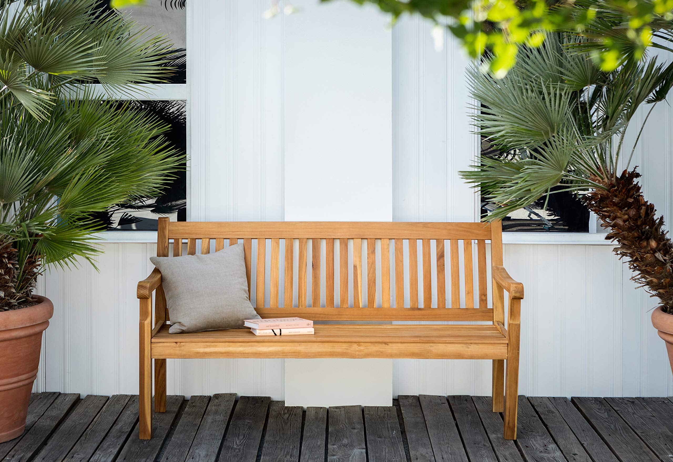 dehner-havanna-gartenbank-3-sitzer-teak-fsc-160-cm image 4