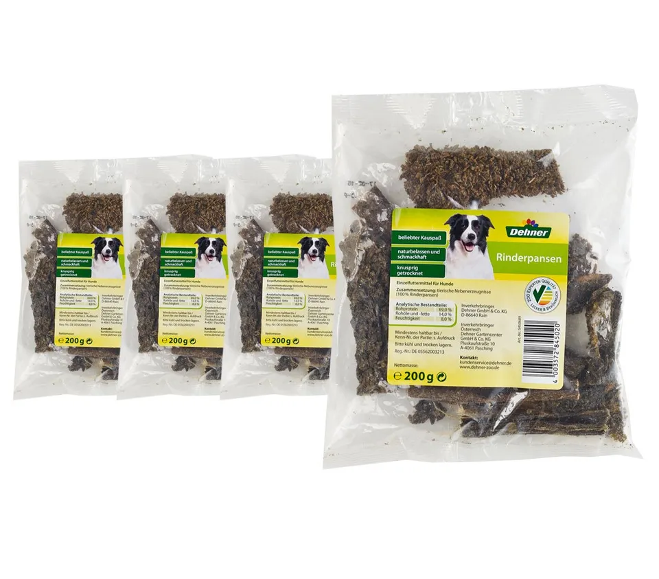 dehner-hundeleckerlies-rinderpansen-hundesnack-800-g-ohne-zusatzstoffe image 1