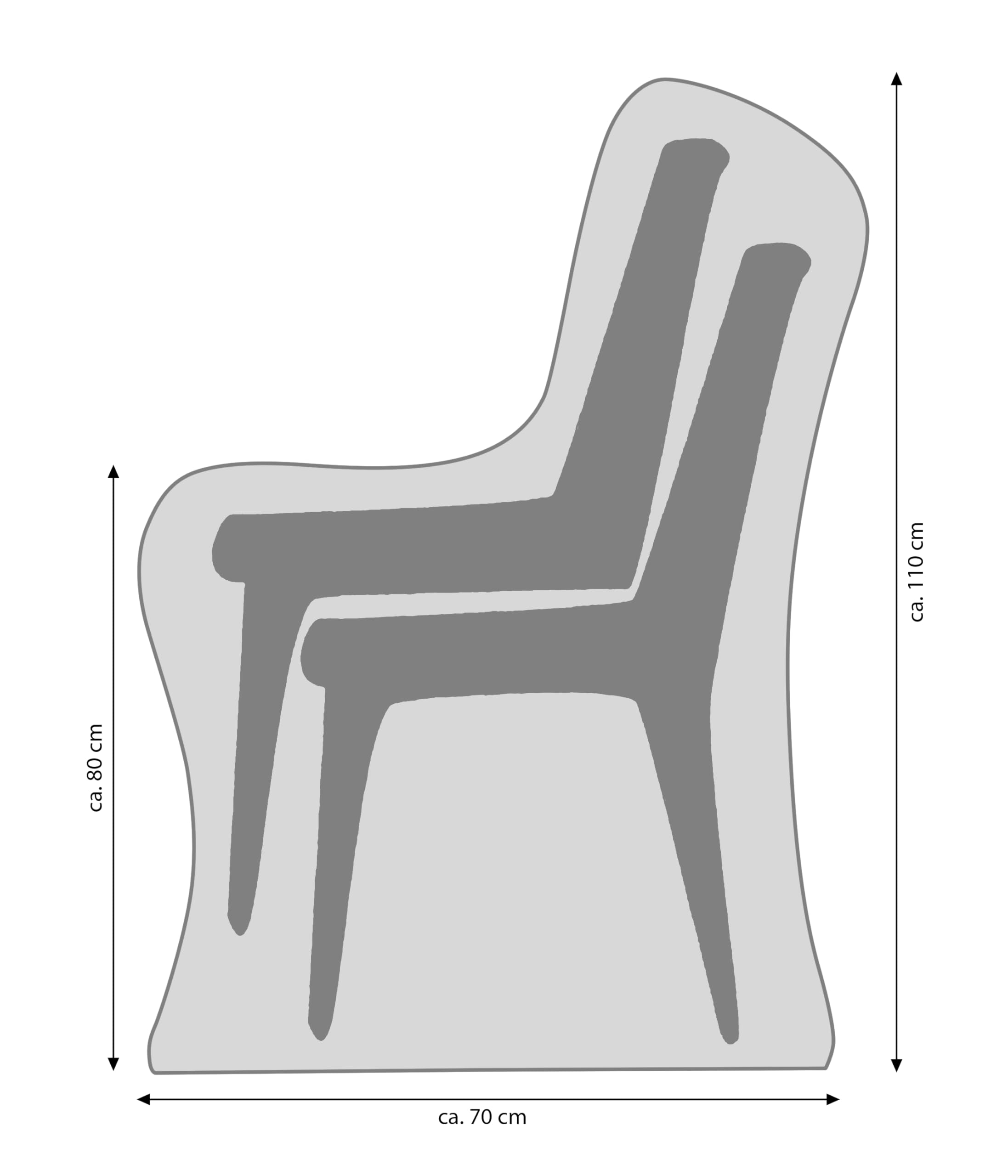 dehner-abdeckhaube-gartenstuhl-110x70x70-cm-polyester-grau image 3