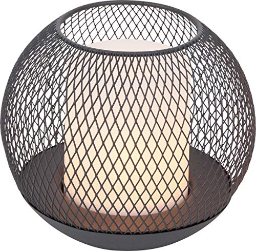 dehner-solarkugel-15-cm-solarleuchte-warmwei-grau image 4
