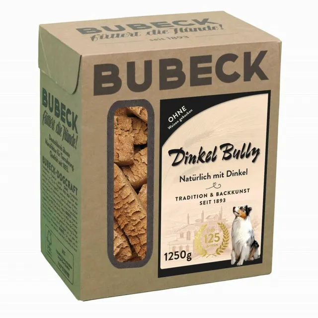 bubeck-hundekuchen-dinkelbully-4kg-zuckerfrei-weizenfrei image 1