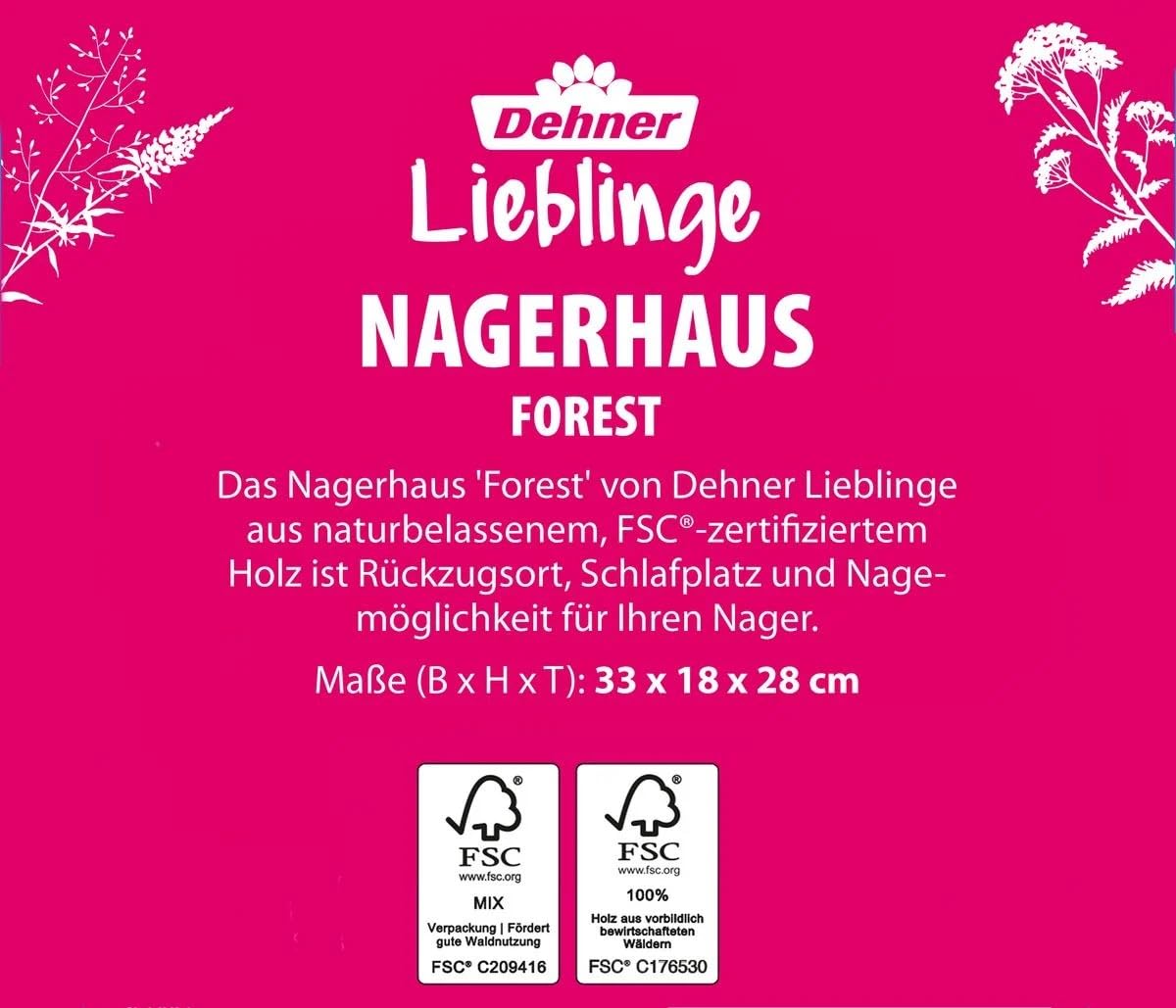 dehner-nagerhaus-forest-holz-natur-26-x-19-5-x-16-cm image 2