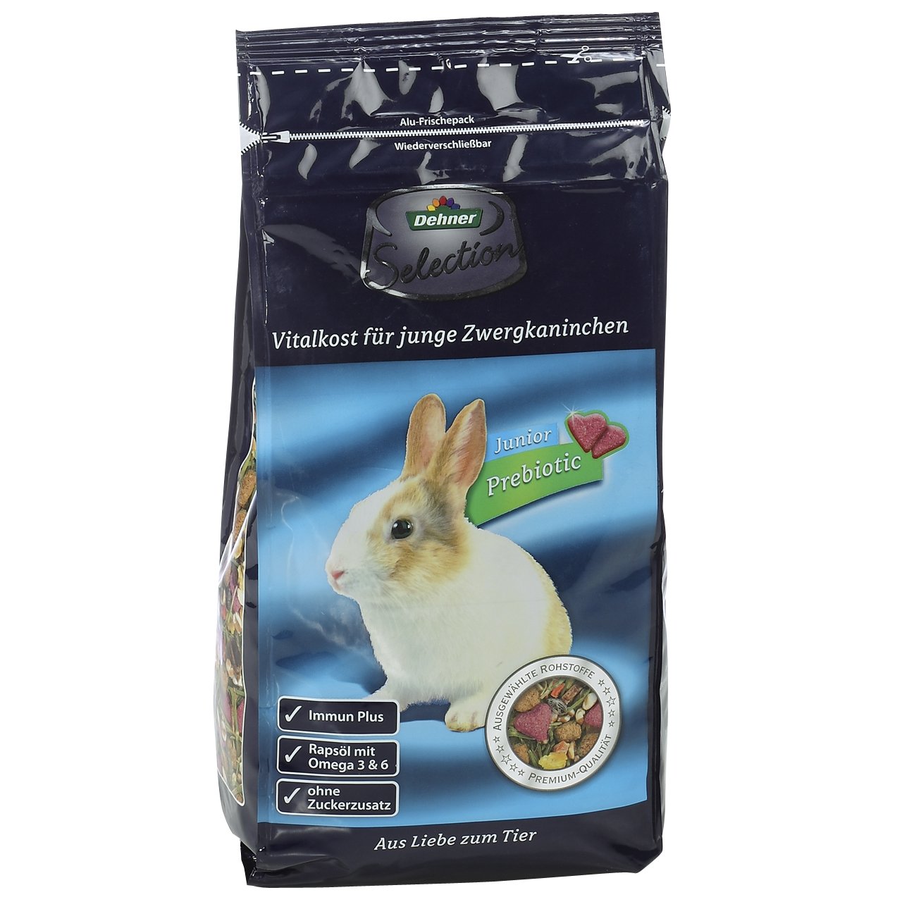 dehner-selection-zwergkaninchenfutter-junior-1-5-kg-2x750-g image 2