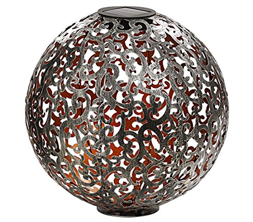 dehner-solarkugel-luanda-30-cm-metall-silber-kupfer image 8