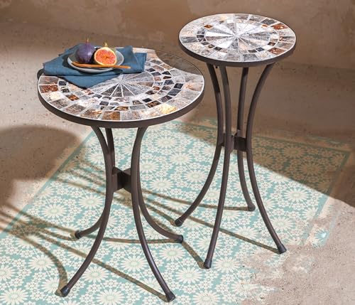 dehner-grazia-blumenhocker-mosaik-braun-grau-30-cm image 7
