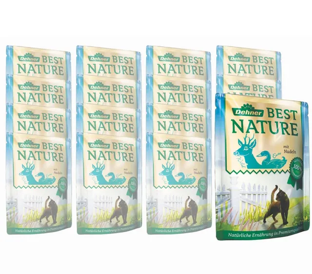 dehner-best-nature-katzen-nassfutter-wild-ente-16x85-g image 1