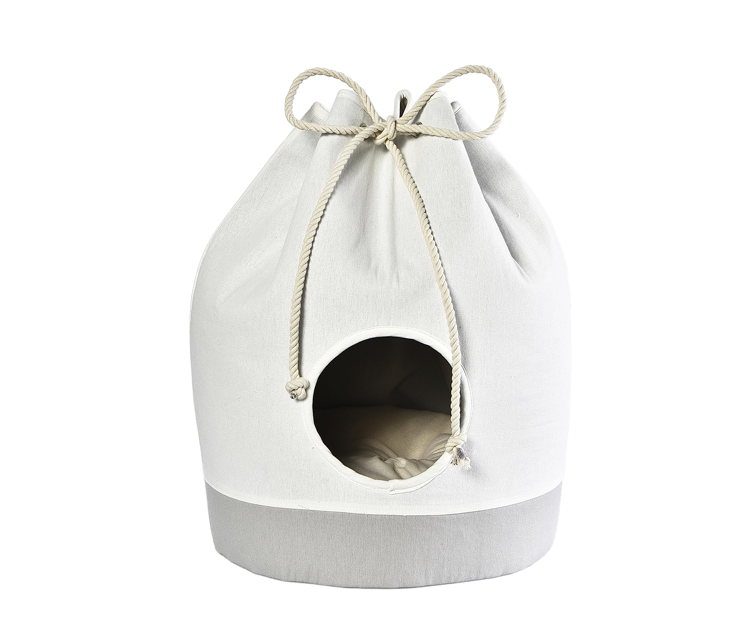 dehner-lieblinge-seabag-kuschelh-hle-45-cm-beige-grau image 1