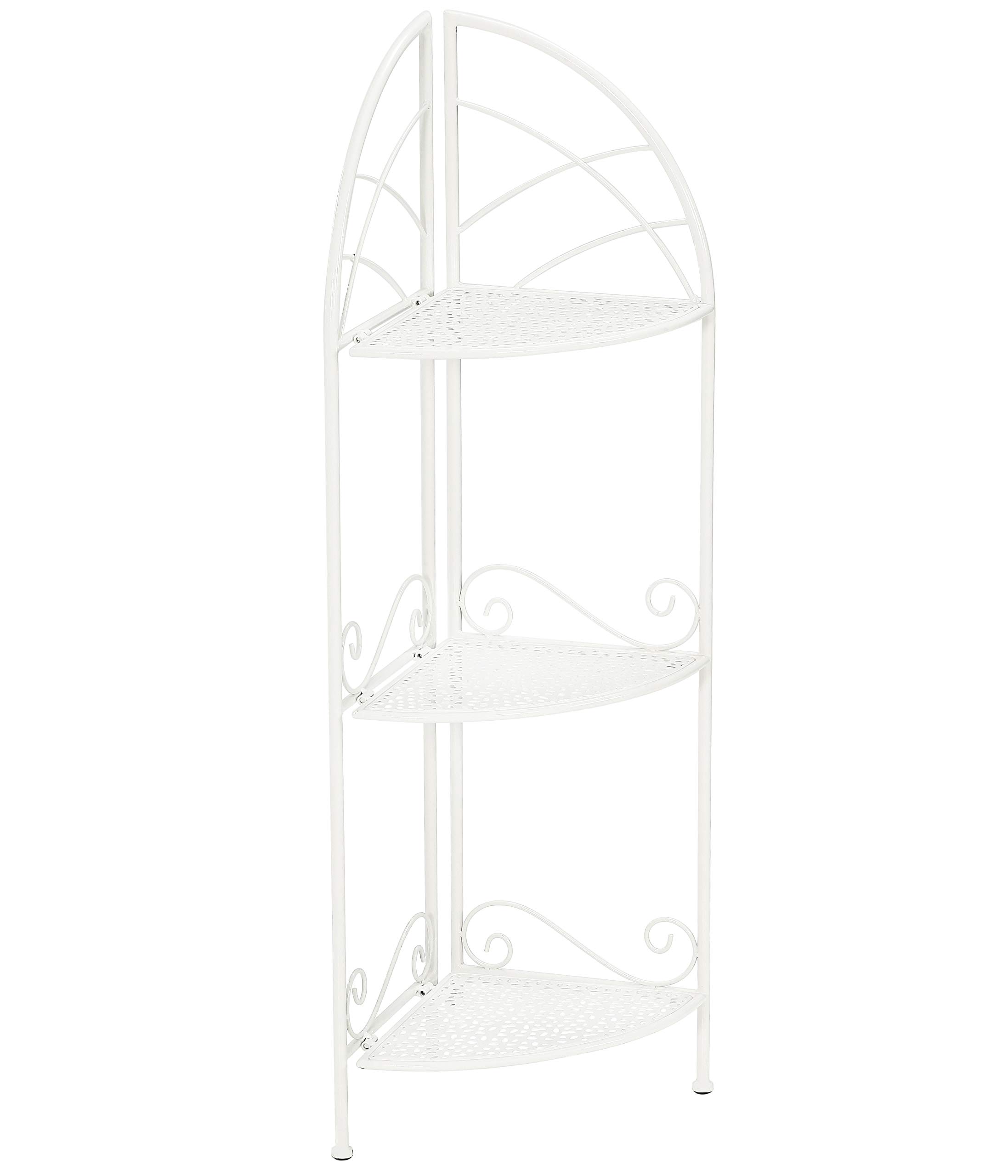 dehner-eckregal-luca-111x31x31-cm-wei-es-metallregal-3-etagen image 1