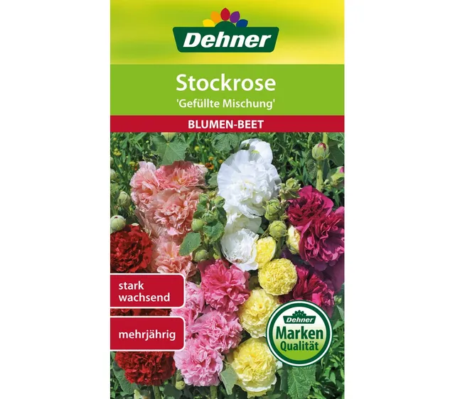 dehner-stockrose-blumensamen-gef-llte-mischung-5er-pack-mehrj-hrig image 1