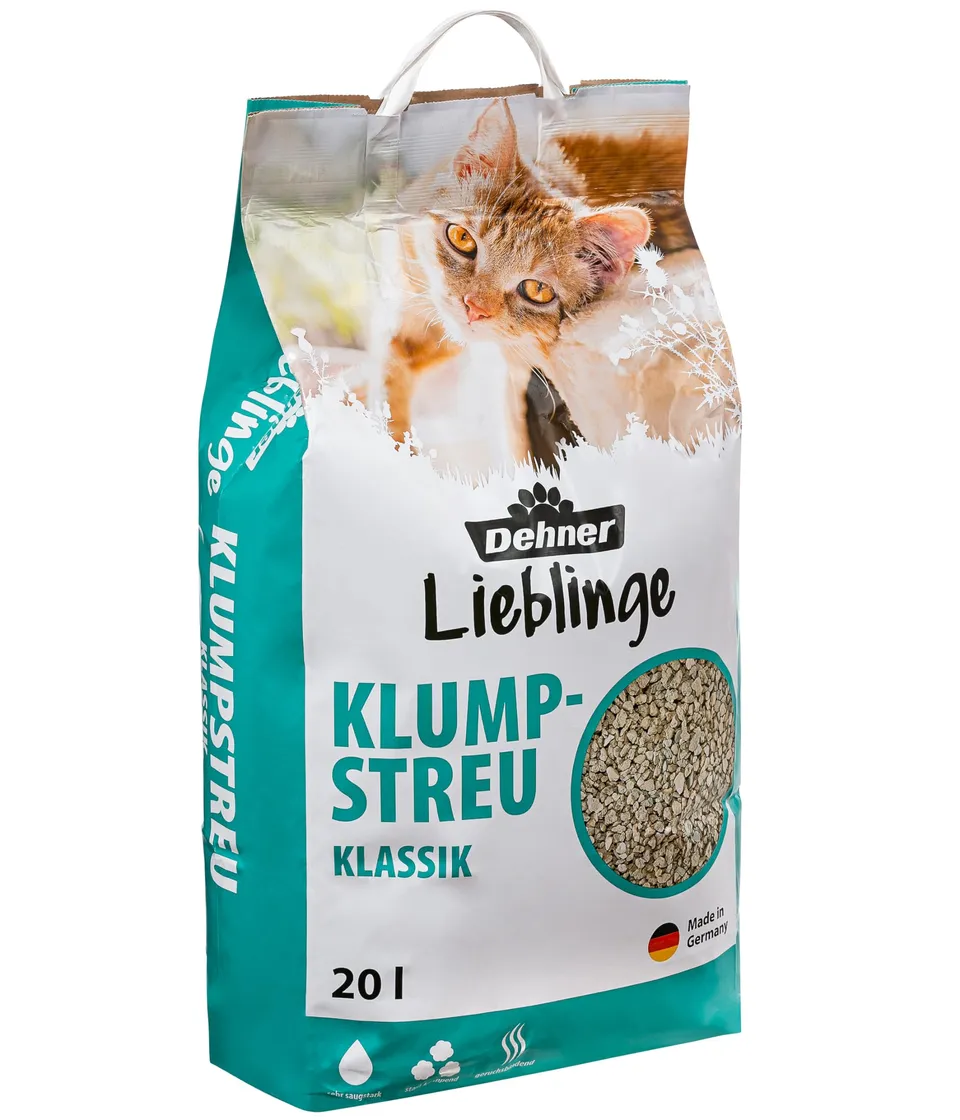 dehner-lieblinge-klumpstreu-klassik-katzenstreu-20-l image 1