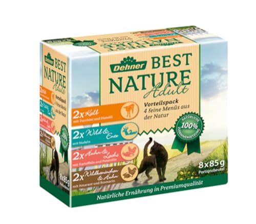 dehner-best-nature-katzen-nassfutter-multipack-8x85g-kalb-wild image 6