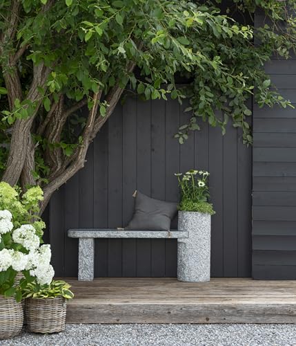 dehner-gartenbank-flora-grau-granit-130-cm-bepflanzbar image 6