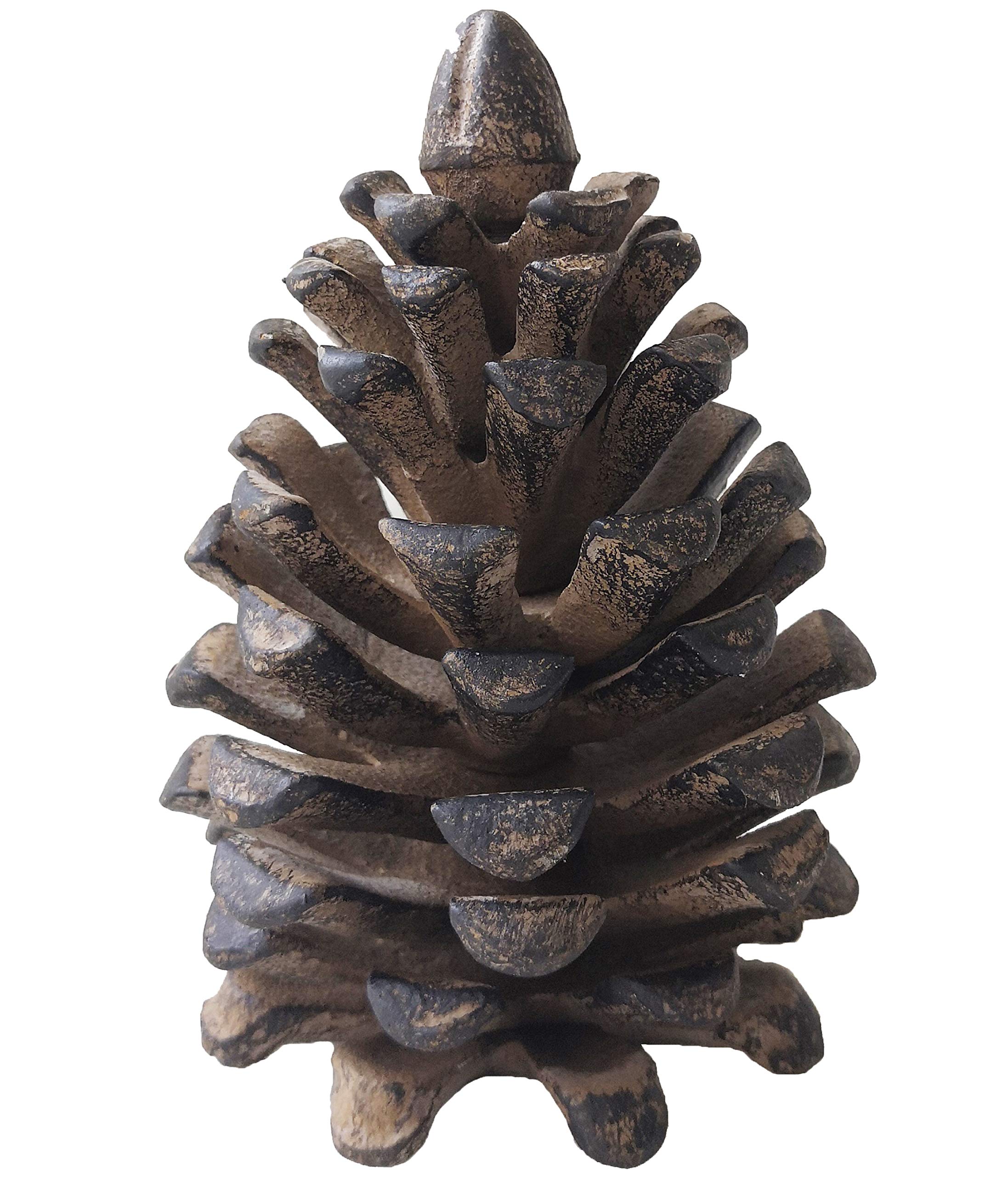 dehner-tannenzapfen-dekofigur-gusseisen-braun-13-cm image 1