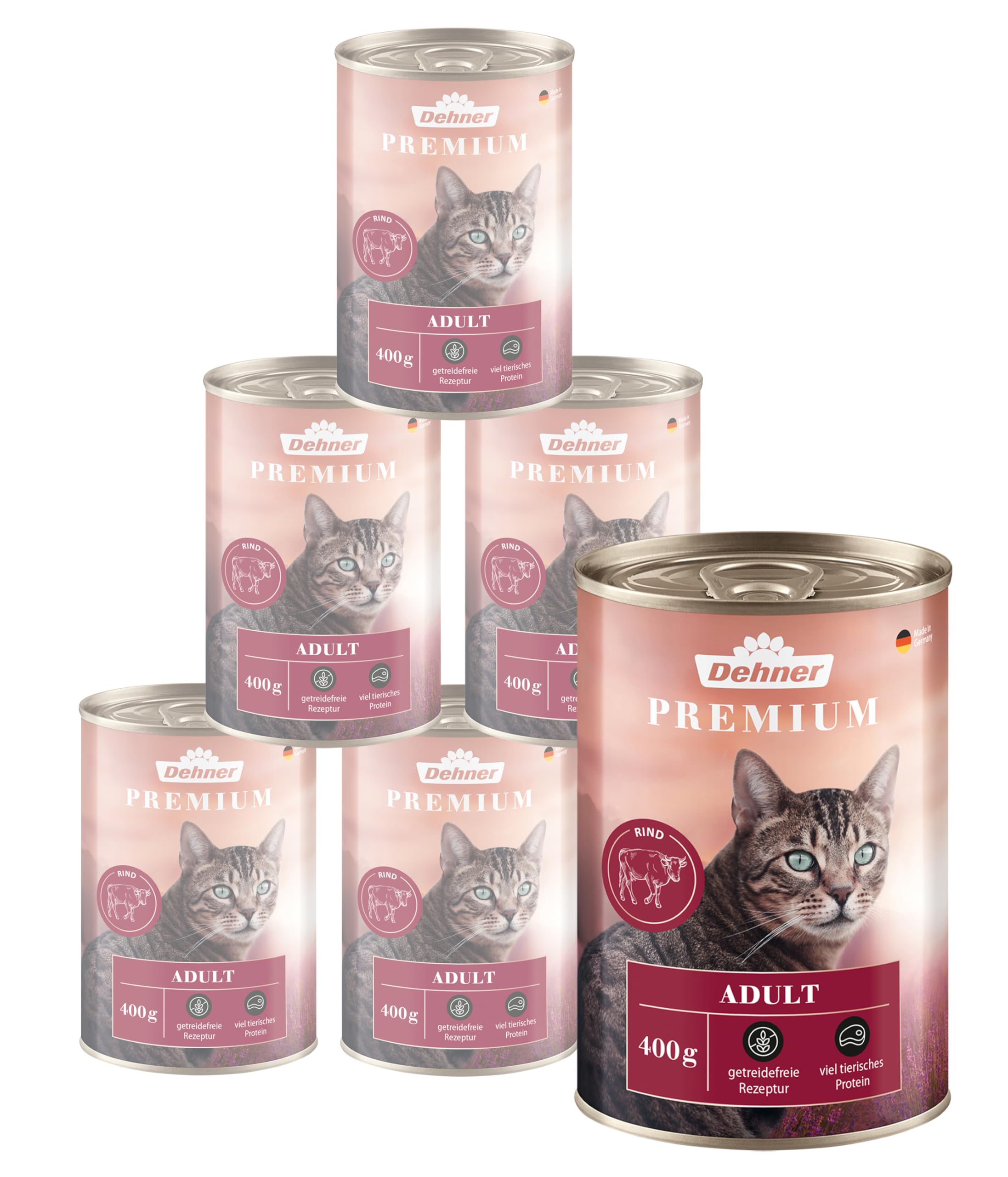 dehner-premium-adult-katzenfutter-gefl-gel-6x400g-getreidefrei image 4