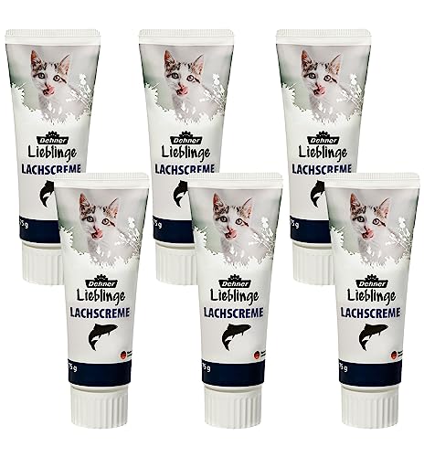 dehner-lieblinge-katzensnack-lachscreme-6x75g-zuckerfrei image 6
