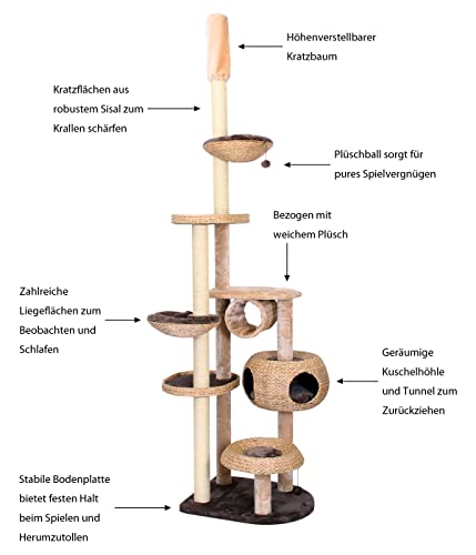 dehner-liv-katzen-kratzbaum-sisal-pl-sch-braun-wei image 5