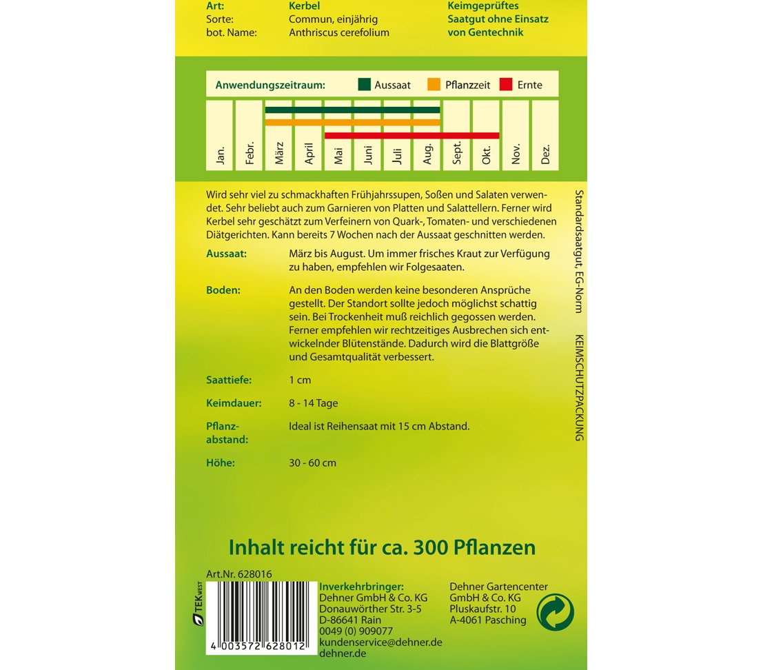 dehner-kerbel-commun-kr-utersaatgut-5er-pack-aromatisch image 2