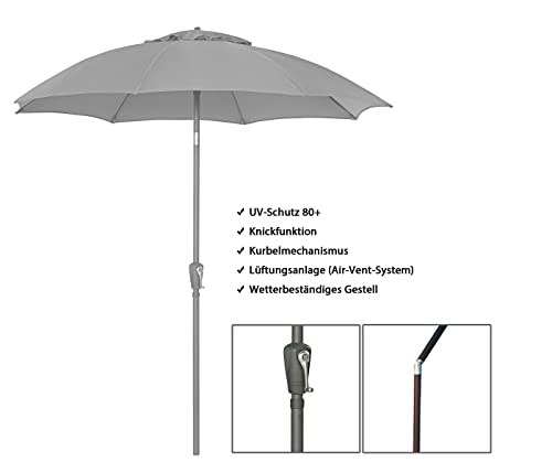 dehner-sonnenschirm-kos-rund-220-cm-beige-schirm image 7