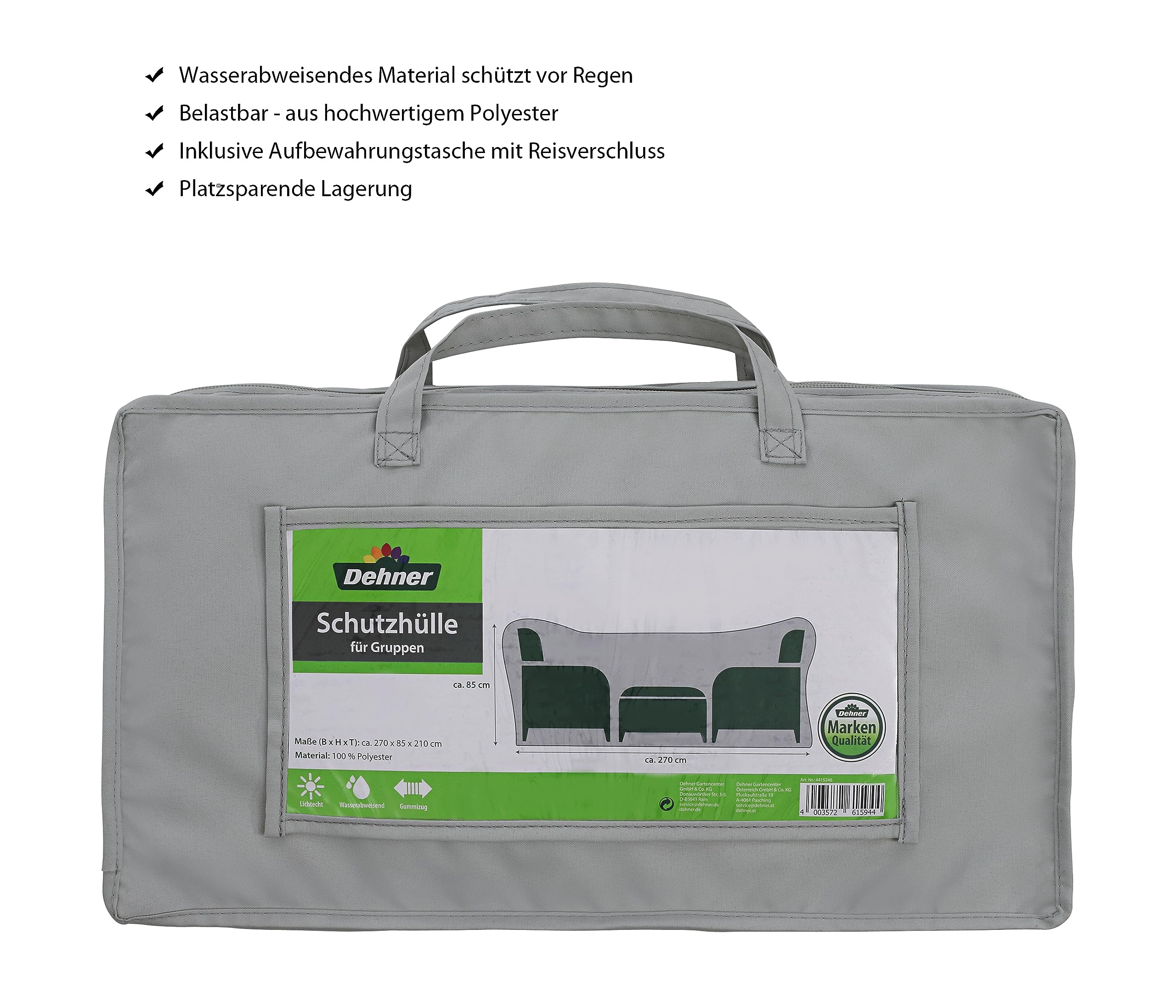 dehner-abdeckung-sitzgruppe-240x80x200-cm-polyester-grau-wasserabweisend image 2