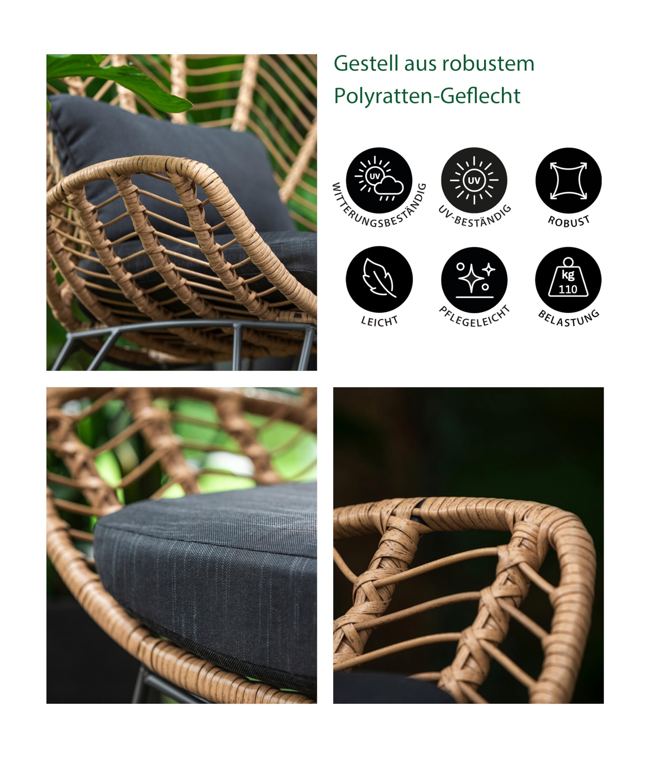 dehner-venezia-geflechtsessel-gartensessel-schwarz-beige-kissen image 5