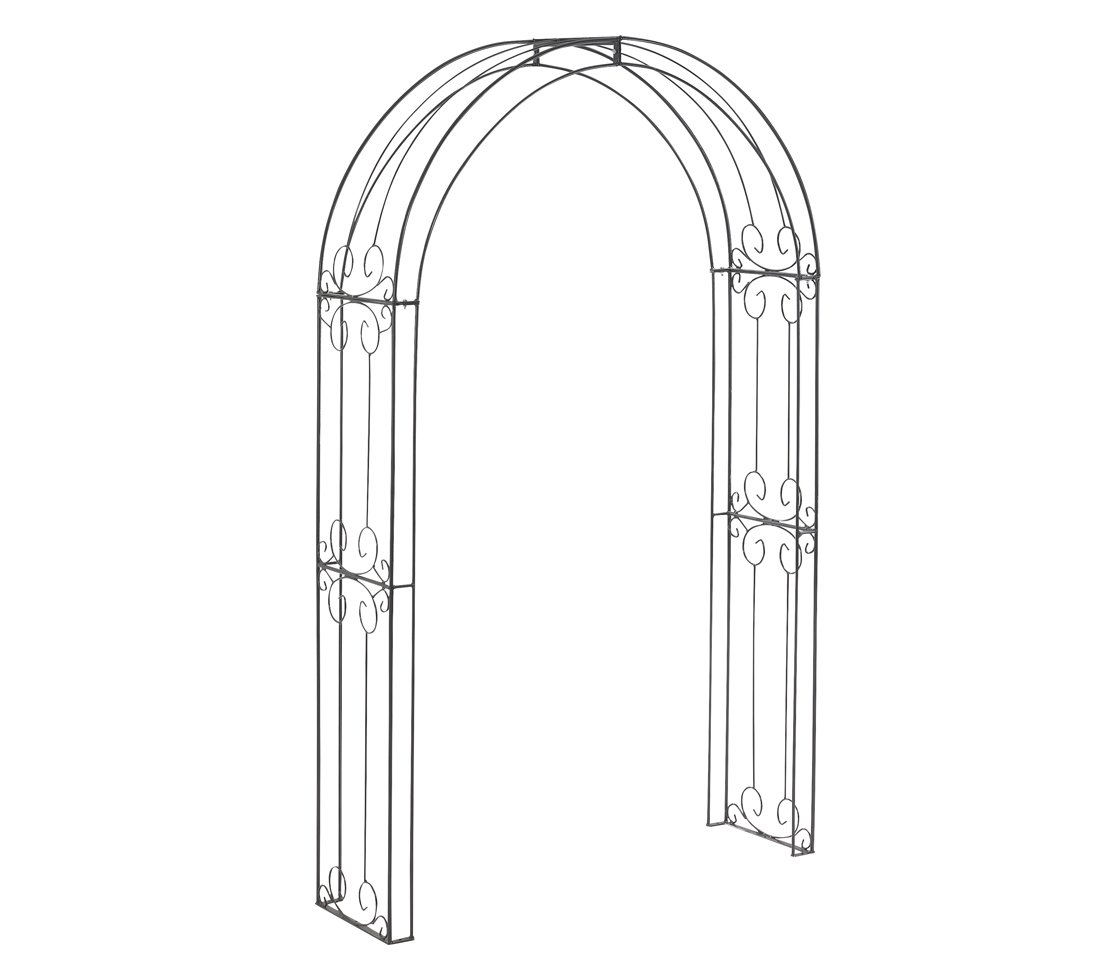 dehner-ornamento-rosenbogen-dunkelgrau-210-cm image 1