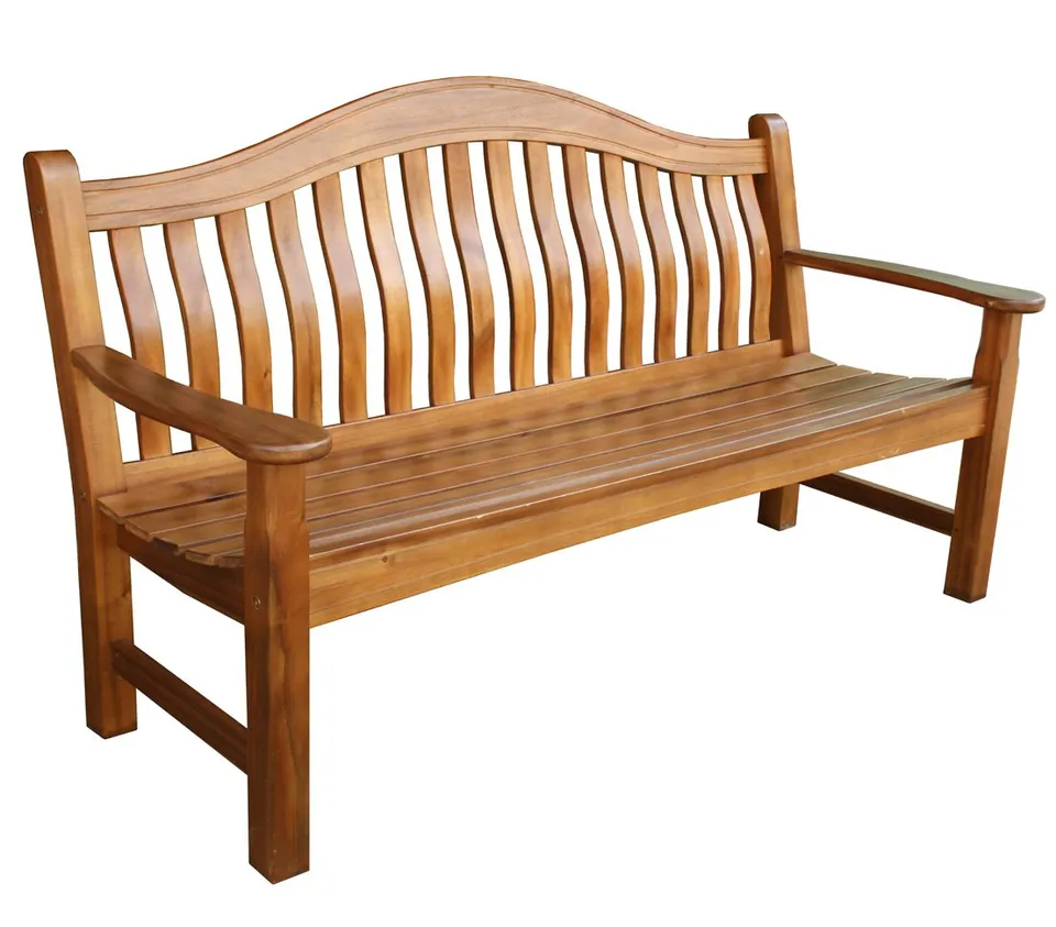 dehner-gartenbank-samui-3-sitzer-akazienholz-natur-161-cm image 1