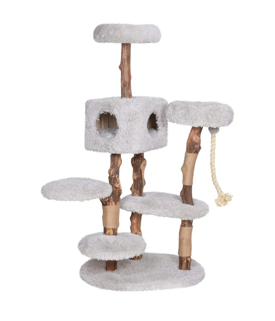 dehner-premium-lovely-kratzbaum-hellgrau-164-cm-sisal image 1