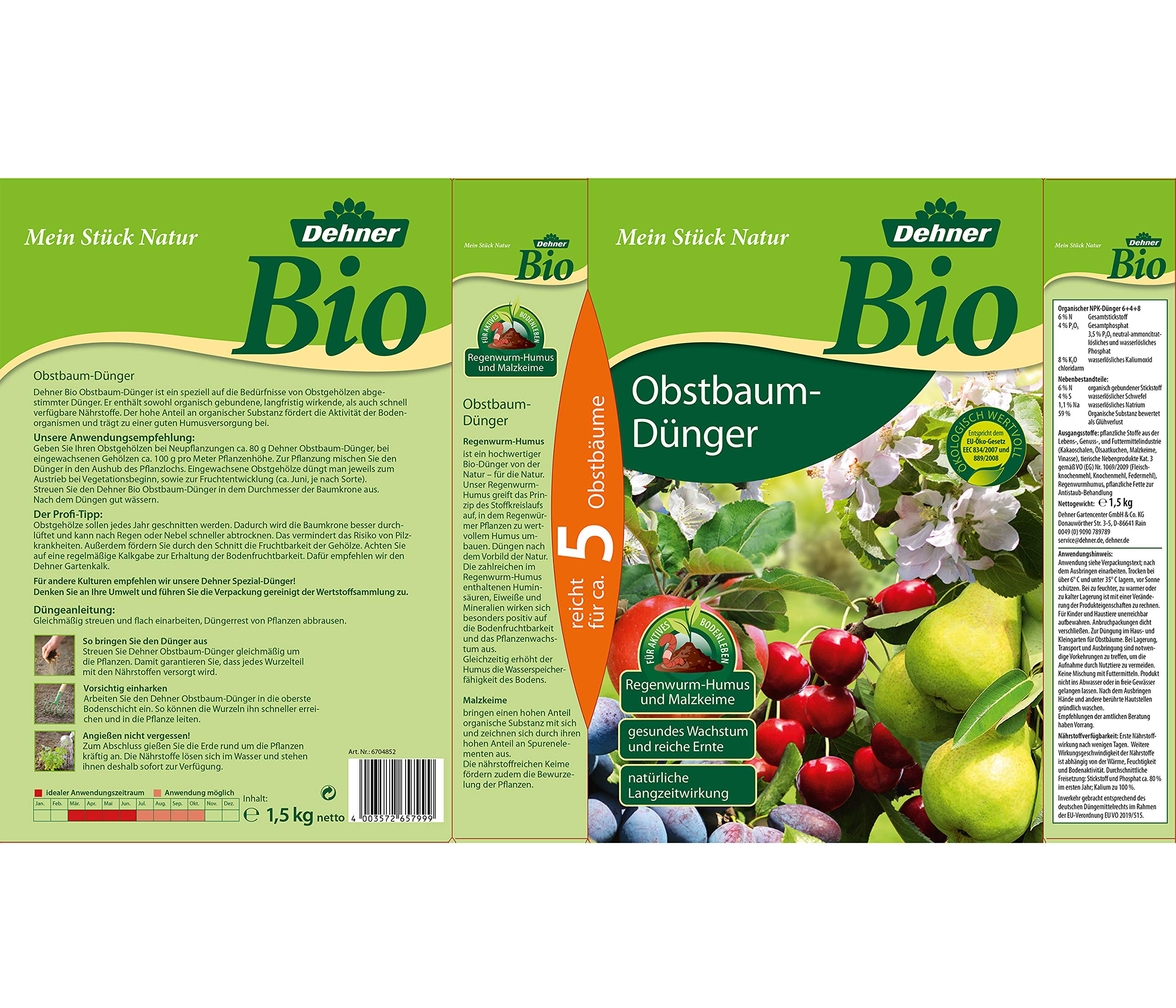 dehner-bio-obstbaum-d-nger-1-5-kg-f-r-5-b-ume-npk image 2