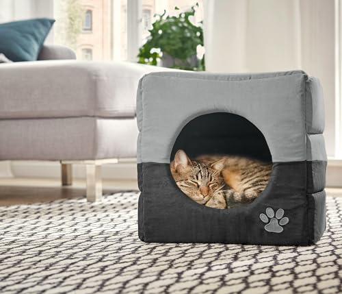 dehner-luca-2in1-katzenh-hle-hundeh-hle-40x40x40-grau image 6