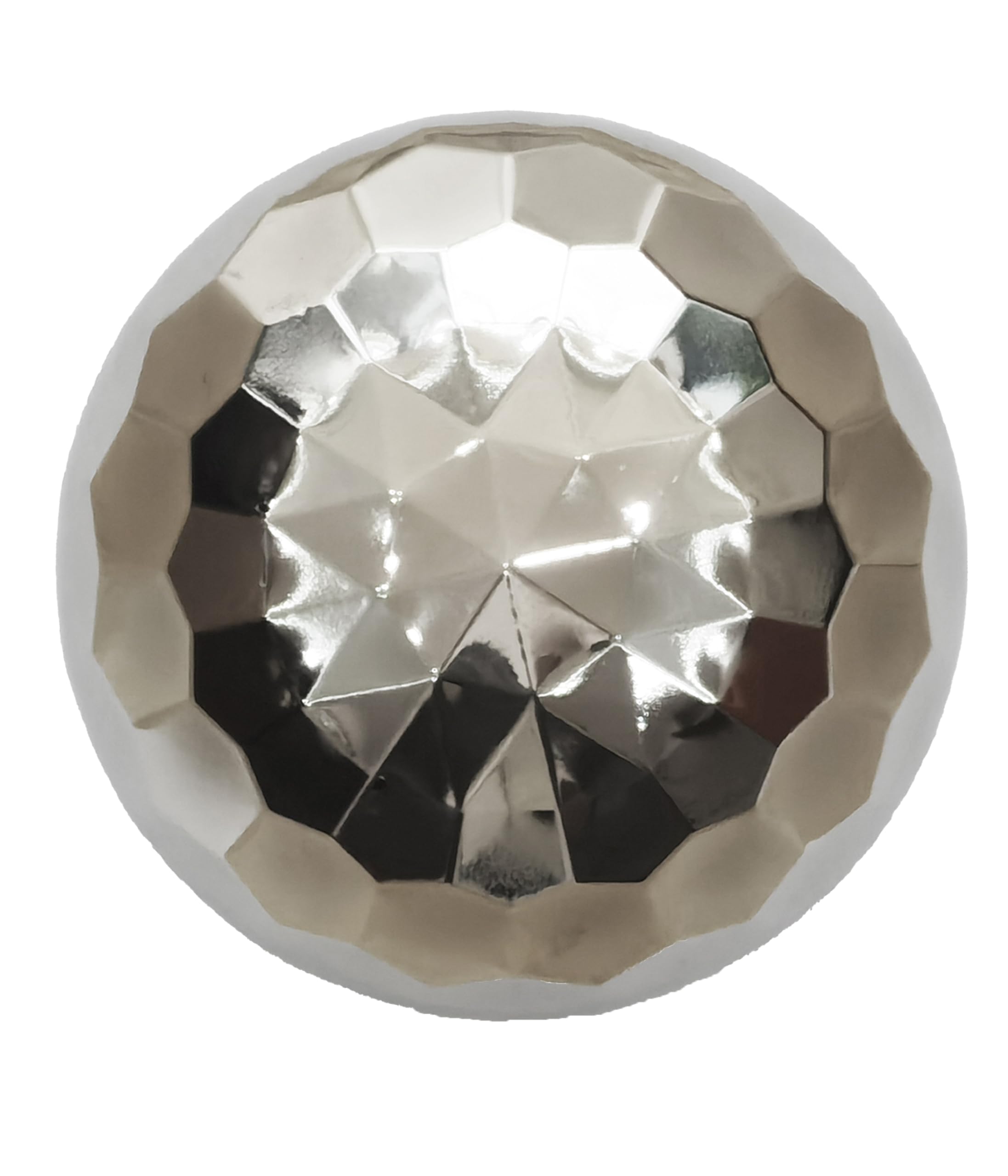 dehner-edelstahlkugel-diamant-deko-silber-15-cm image 1