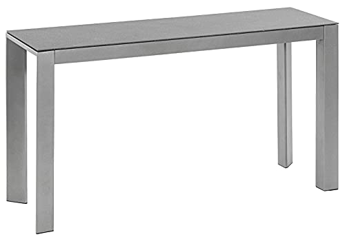 dehner-chicago-tisch-schmal-aluminium-grau-133x42-cm image 6