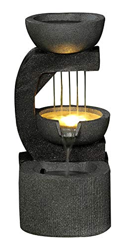 dehner-gartenbrunnen-salerno-led-polyresin-dunkelgrau image 3
