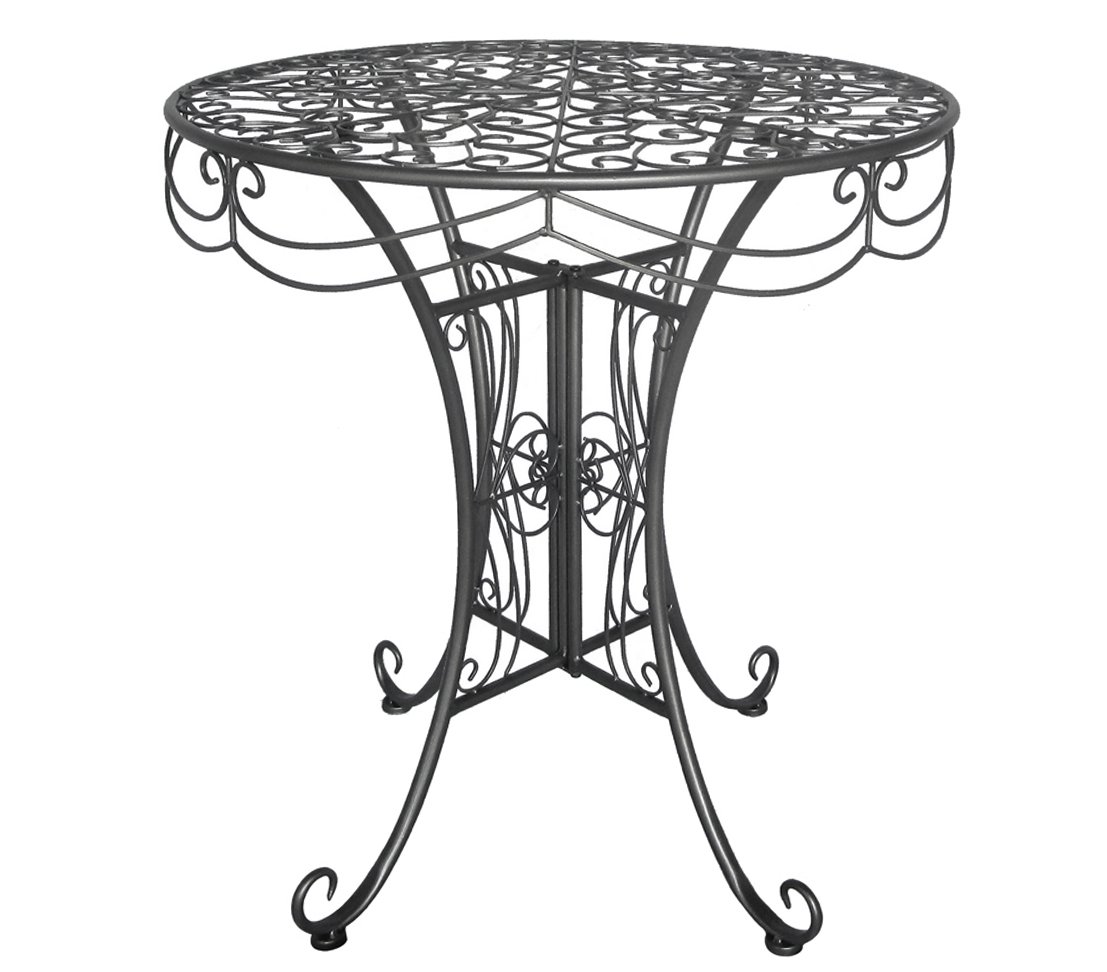 dehner-yorkshire-gartentisch-metall-antikgrau-70-cm image 1