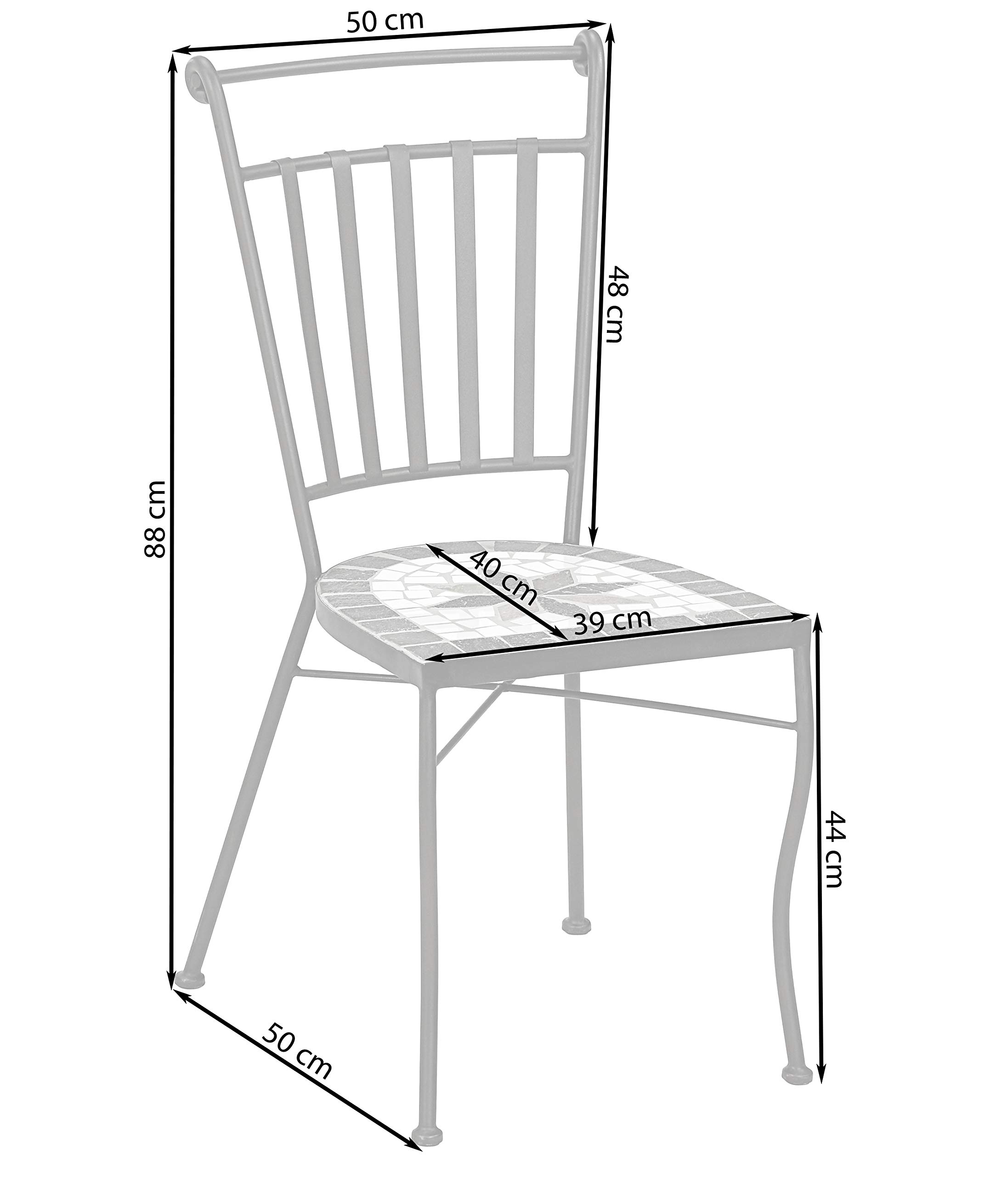 dehner-diana-mosaikstuhl-metall-braun-grau image 3
