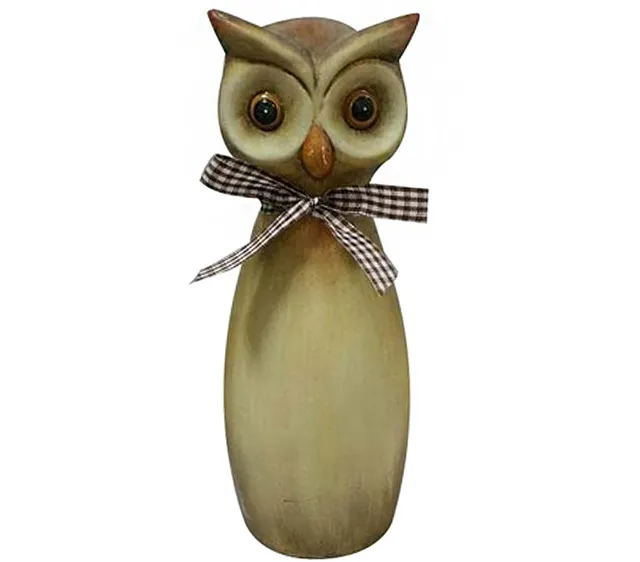 dehner-zaunfigur-eule-grau-polyresin-4-st-ck-21-cm image 1