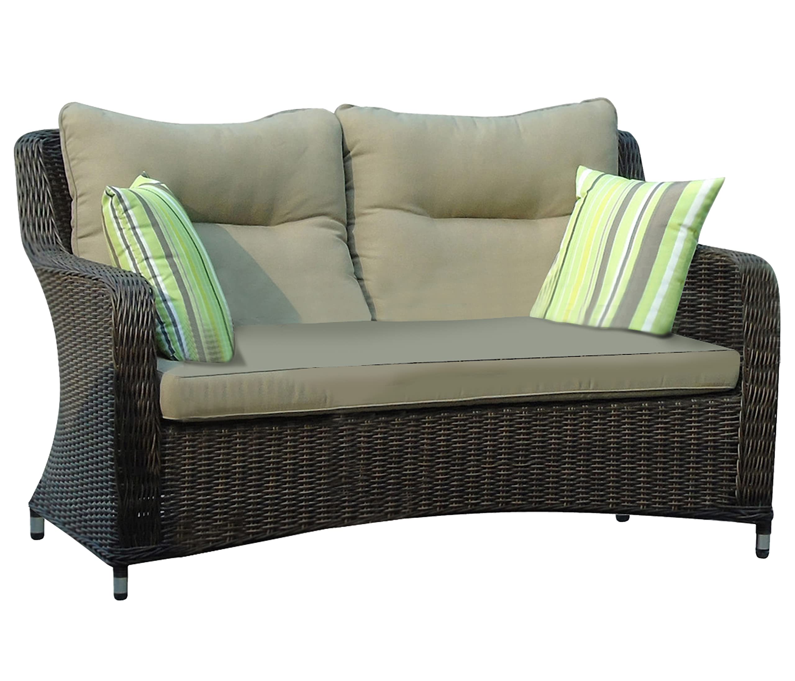 dehner-toska-geflechtlounge-4-teilig-braun-mit-polster image 2