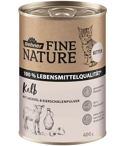 dehner-fine-nature-kitten-nassfutter-kalb-6x400-g-getreidefrei image 8