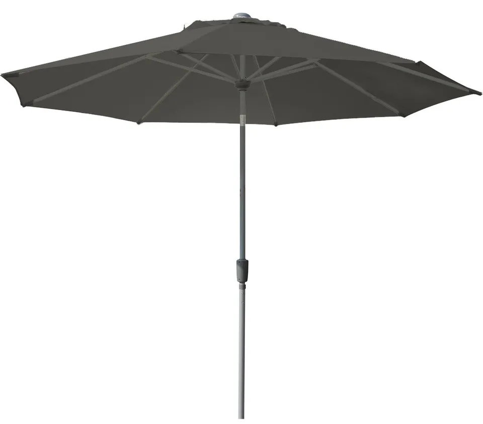 dehner-milos-sonnenschirm-3-m-grau-polyester image 1