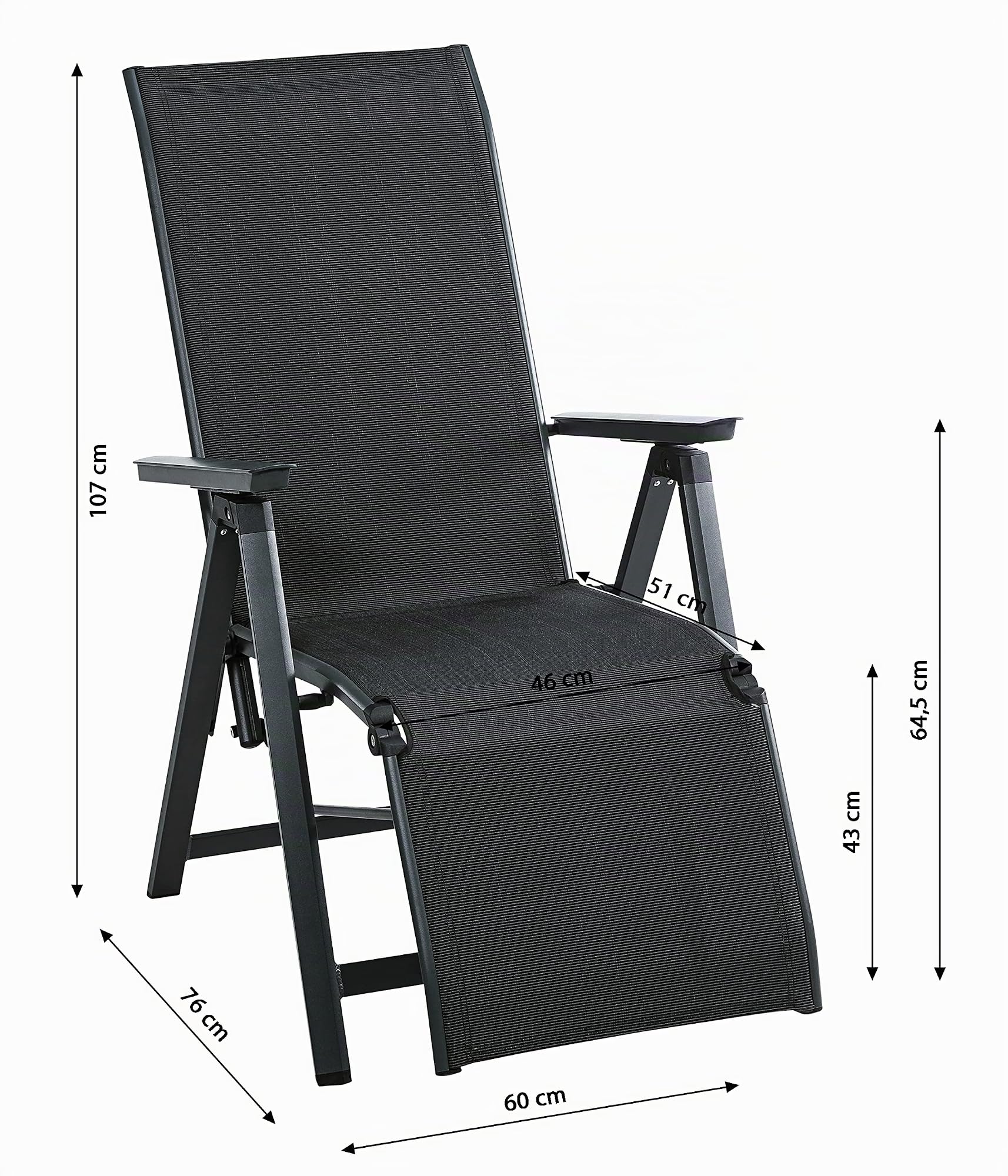 dehner-relaxsessel-cleveland-aluminium-grau-verstellbar image 5