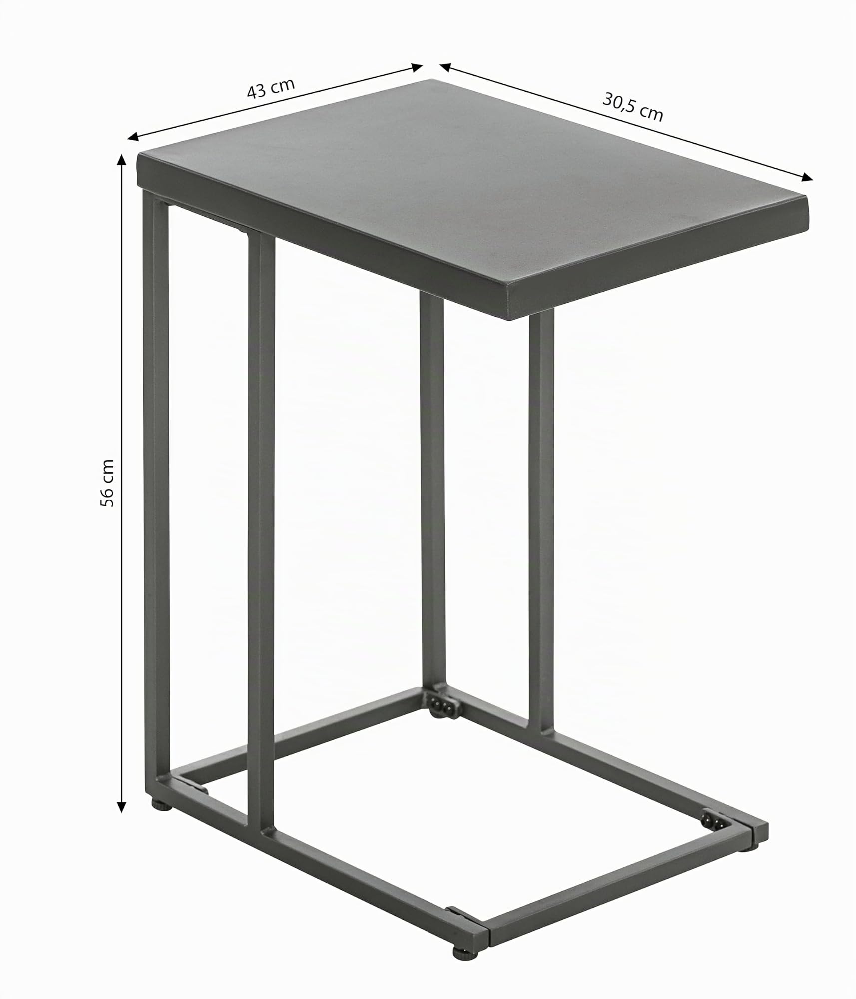 dehner-noah-beistelltisch-grau-56x43cm-beton-optik image 3
