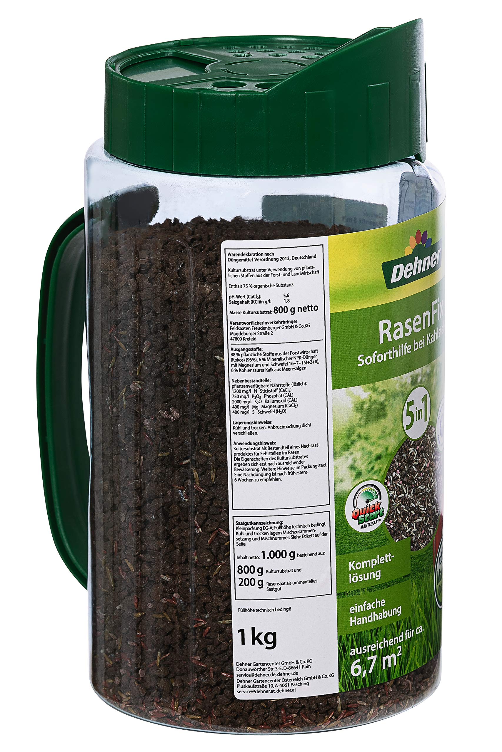 dehner-rasenfix-rasensamen-1-kg-f-r-kahlstellen image 2