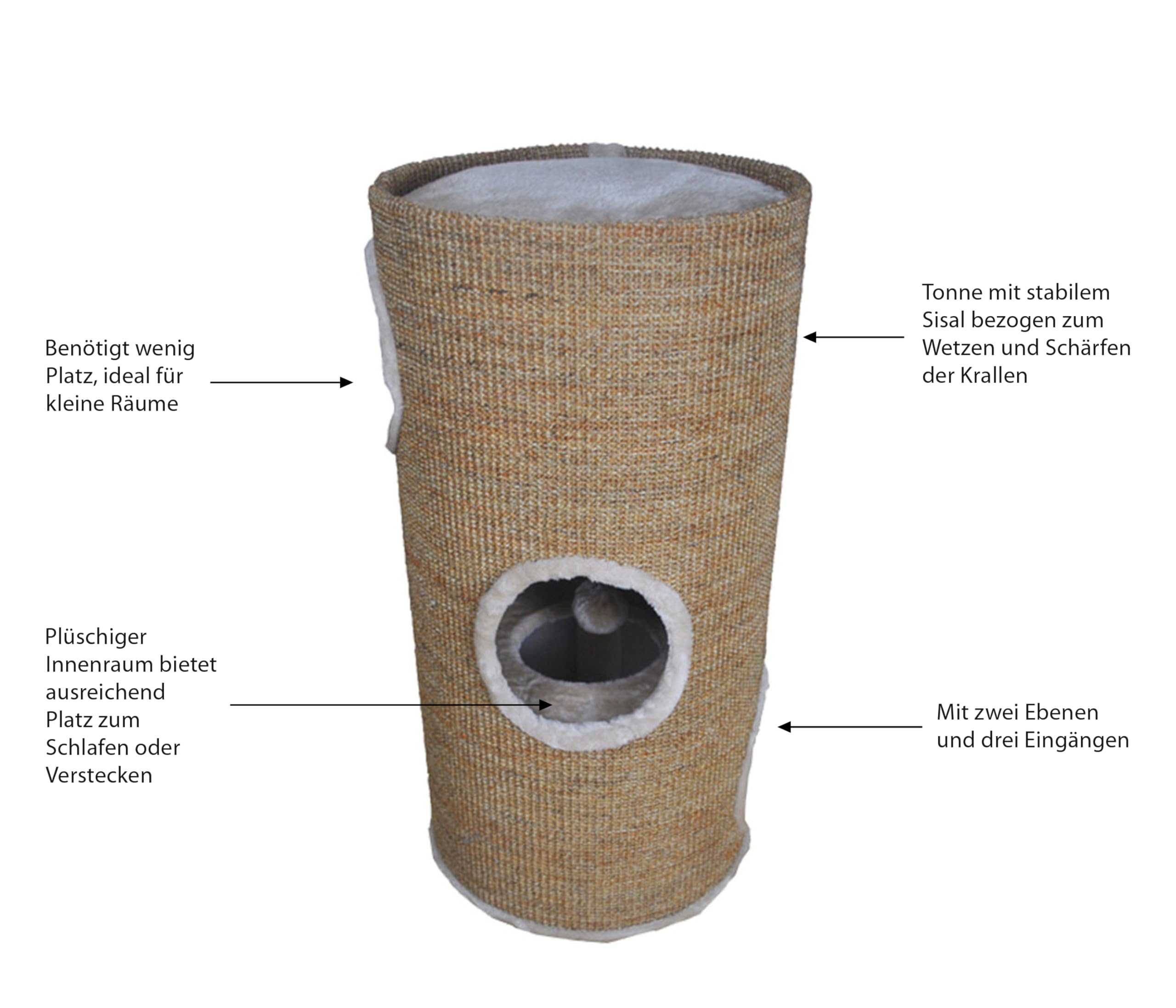 dehner-lieblinge-kratztonne-tassilo-70-cm-hellbraun-sisal image 2