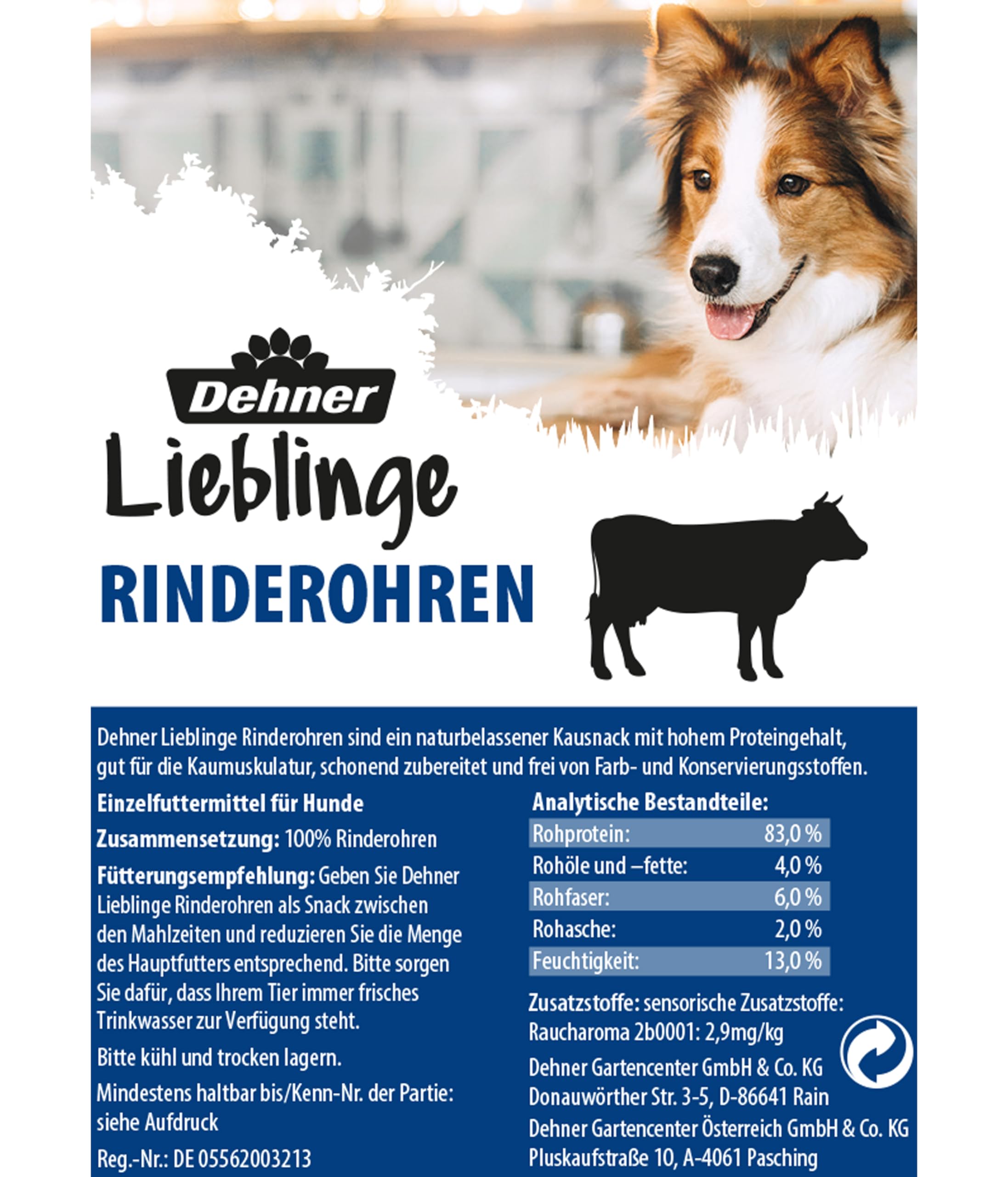 dehner-lieblinge-rinderohren-hundesnack-660-g-nat-rlich image 2